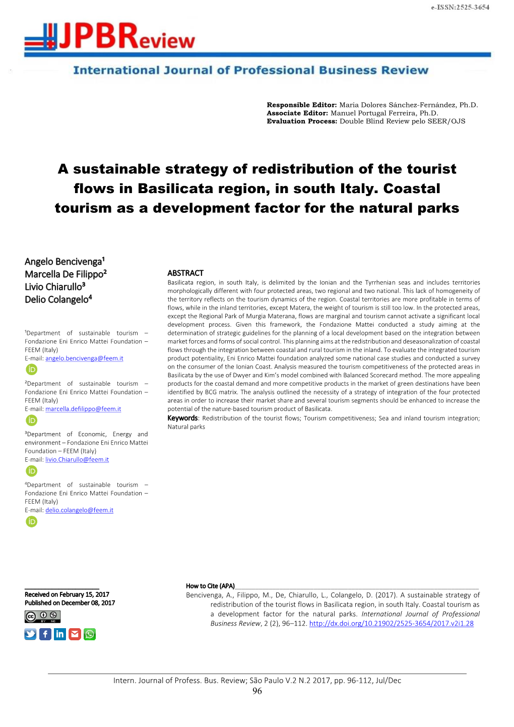 A Sustainable Strategy of Redistribution of the Tourist Flows in Basilicata Region, in South Italy