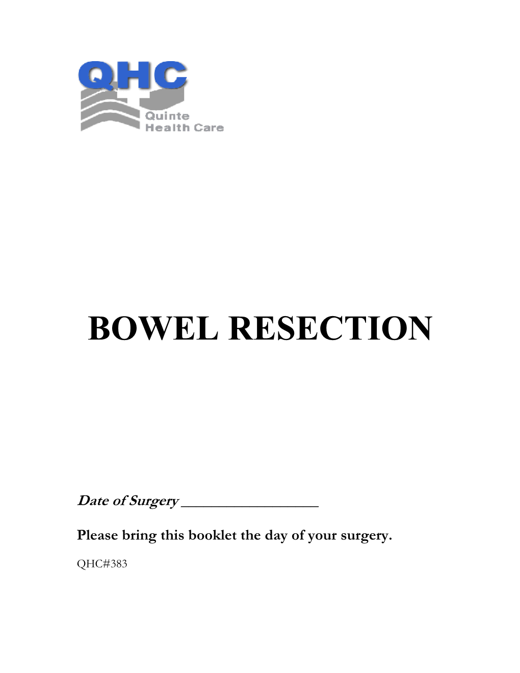 Bowel Resection