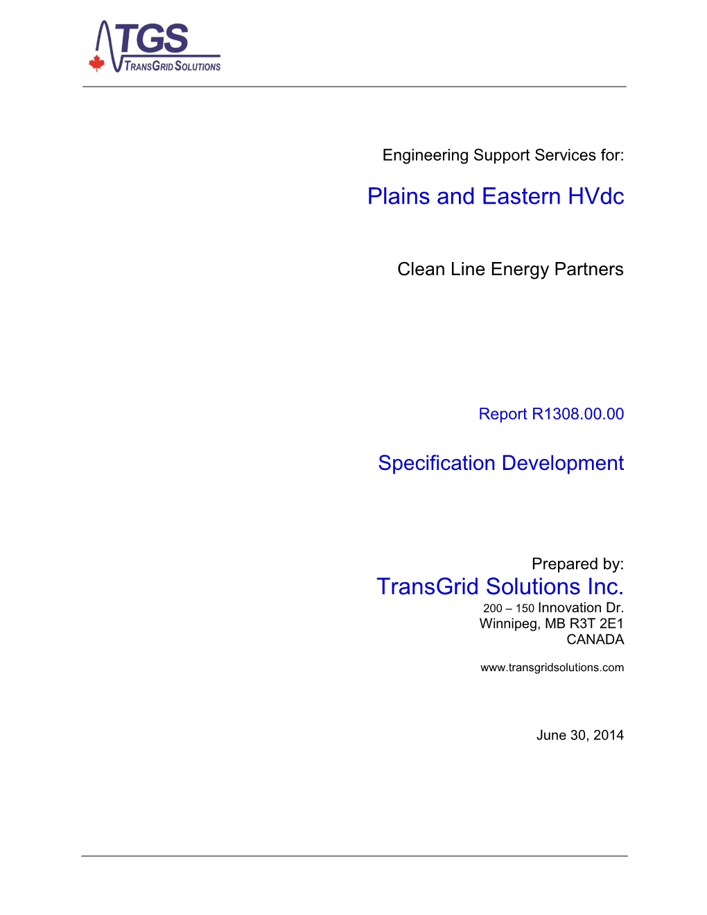 Plains and Eastern Hvdc