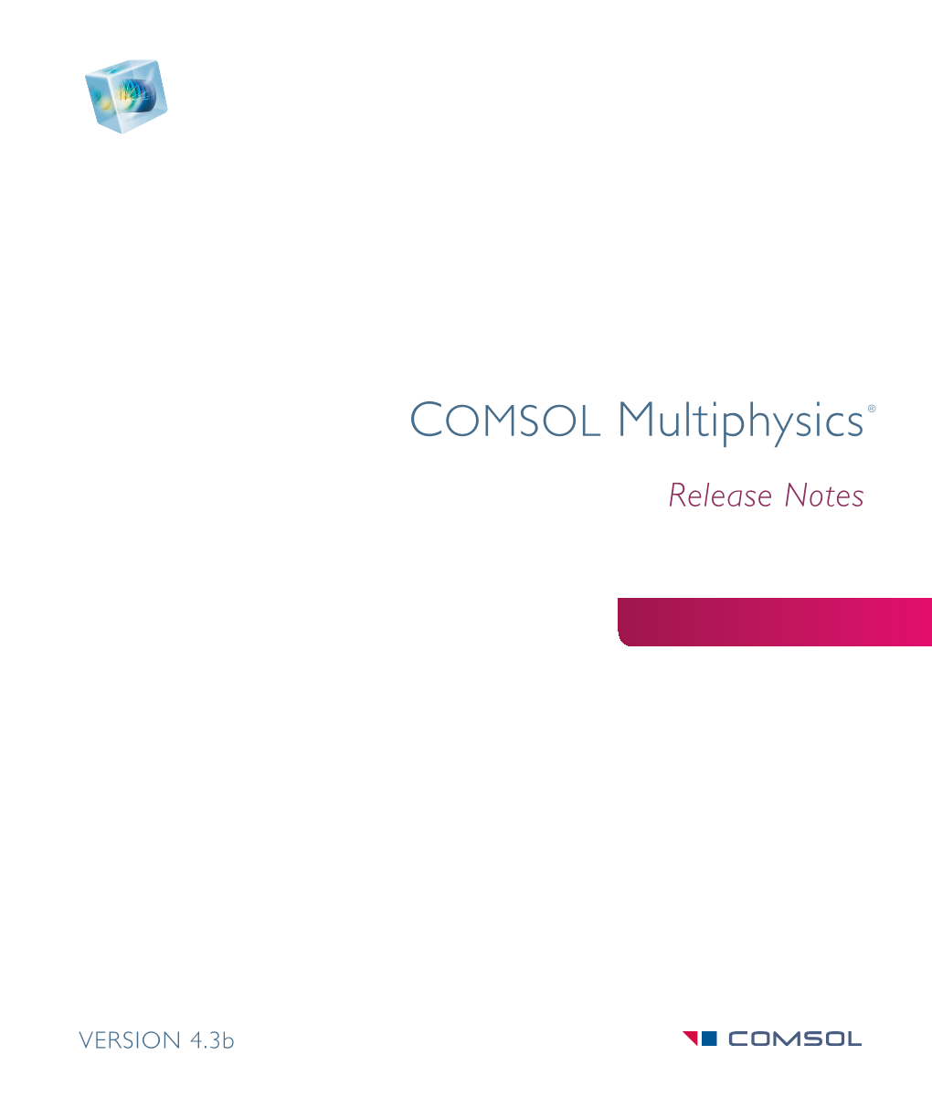 The COMSOL Multiphysics Release Notes