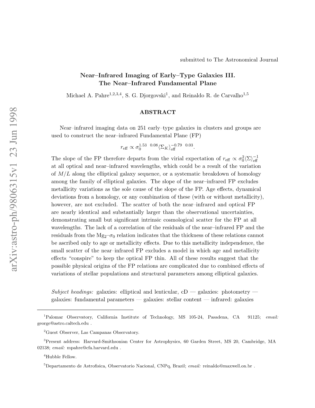 Near-Infrared Imaging of Early-Type Galaxies III. the Near-Infrared