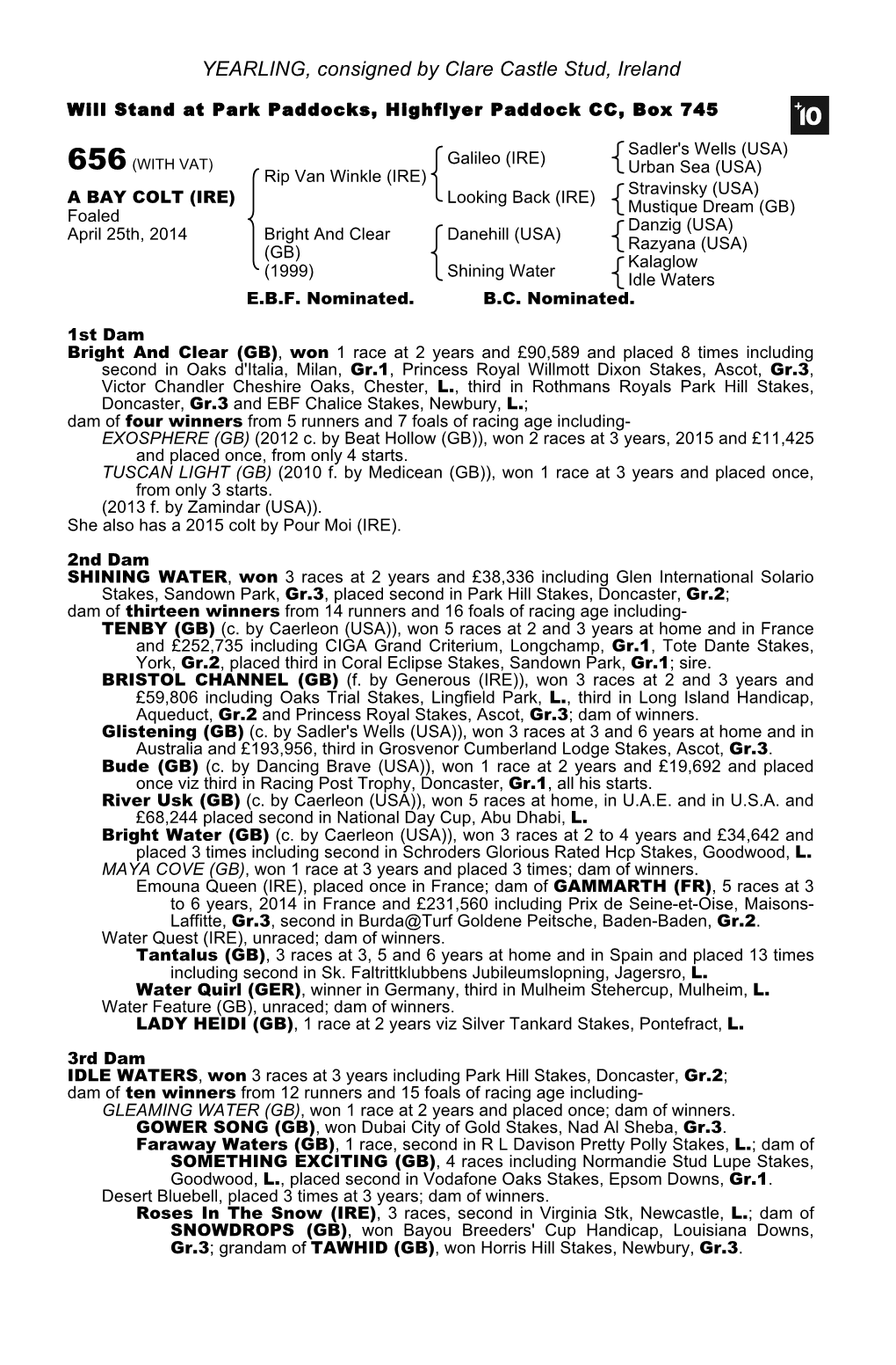 October Yearling Sale Book 1