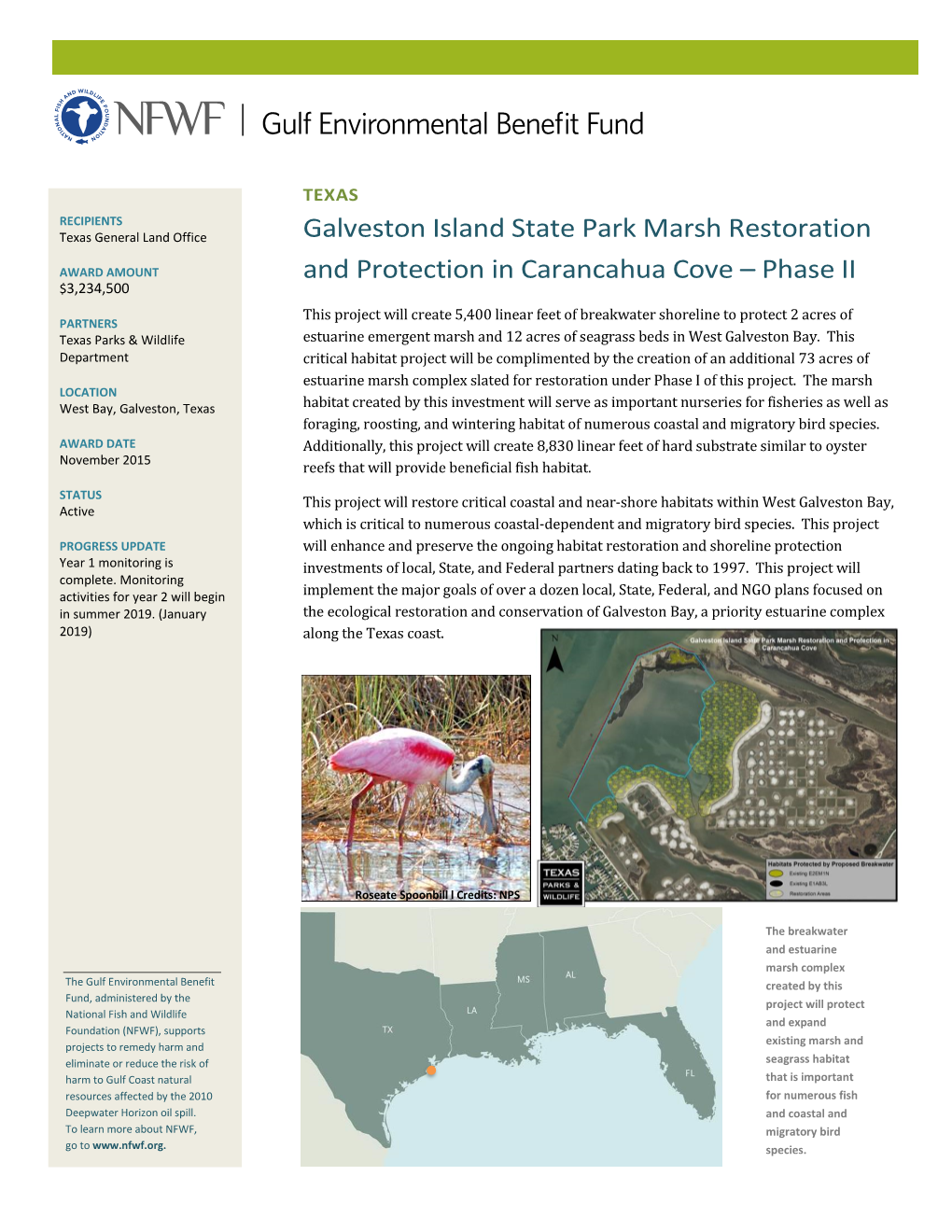 Galveston Island State Park Marsh Restoration