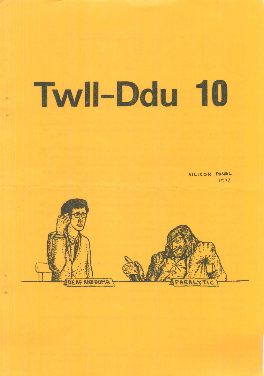 Twll-Ddu 10 Synopsis-----From the Carbon Copies of Dave Langford
