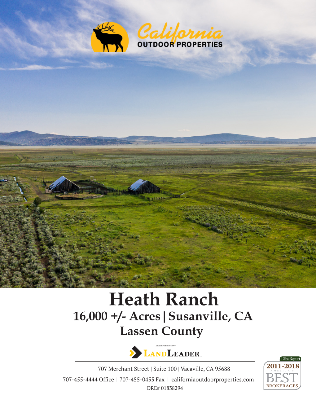 Heath Ranch 16,000 +/- Acres|Susanville, CA Lassen County