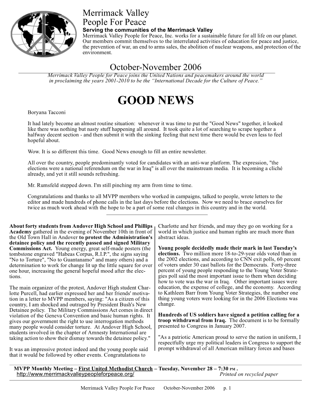October-November 2006