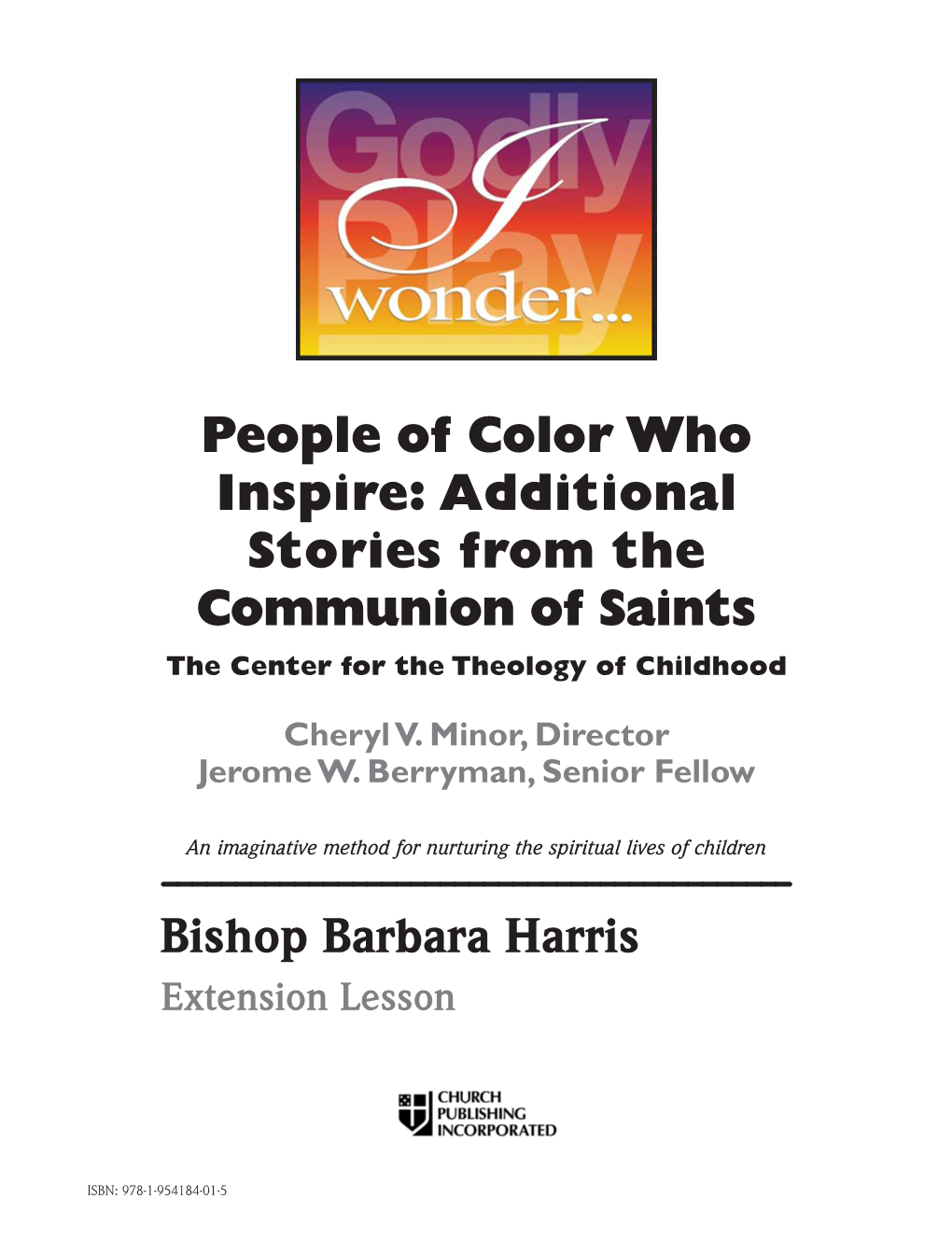 Bishop Barbara Harris Extension Lesson