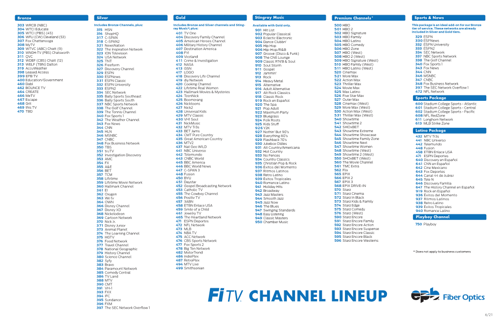 CHANNEL LINEUP 397 the SEC Network Overflow 1