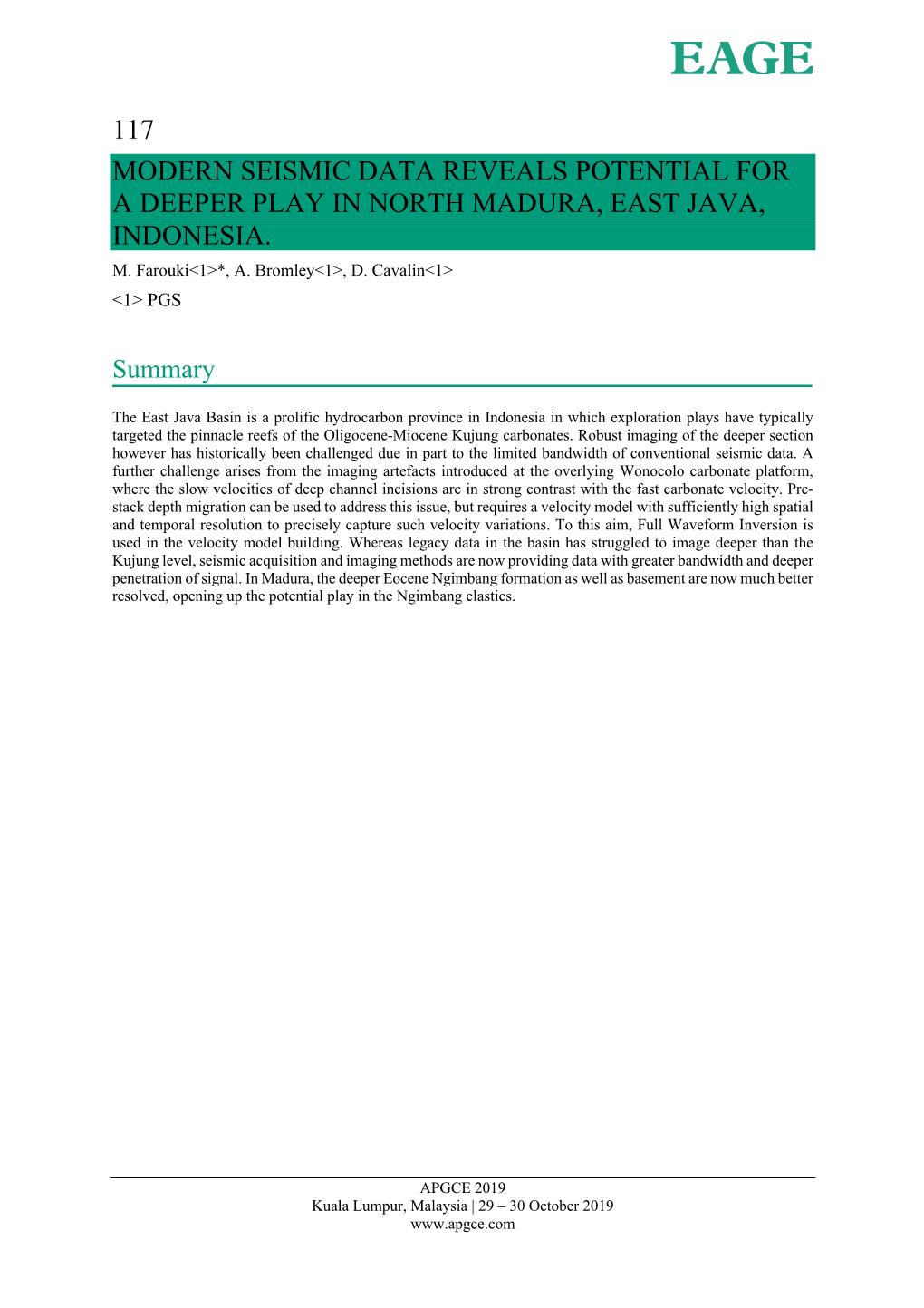 Modern Seismic Data Reveals Potential for a Deeper Play in North Madura, East Java, Indonesia