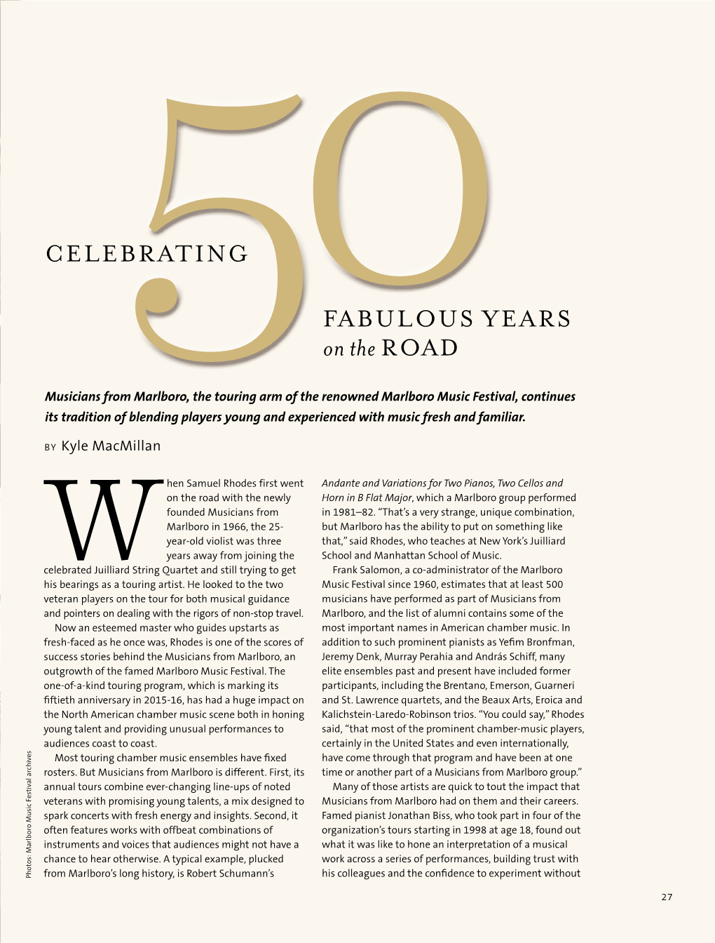 50FABULOUS YEARS on the ROAD CELEBRATING