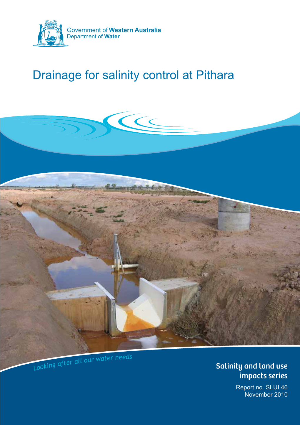 Drainage for Salinity Control at Pithara