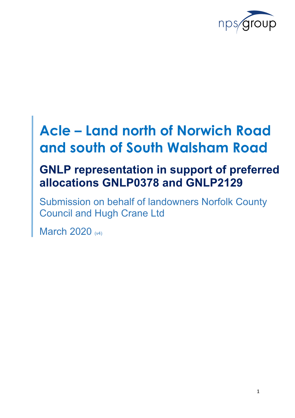 Acle – Land North of Norwich Road and South of South Walsham Road