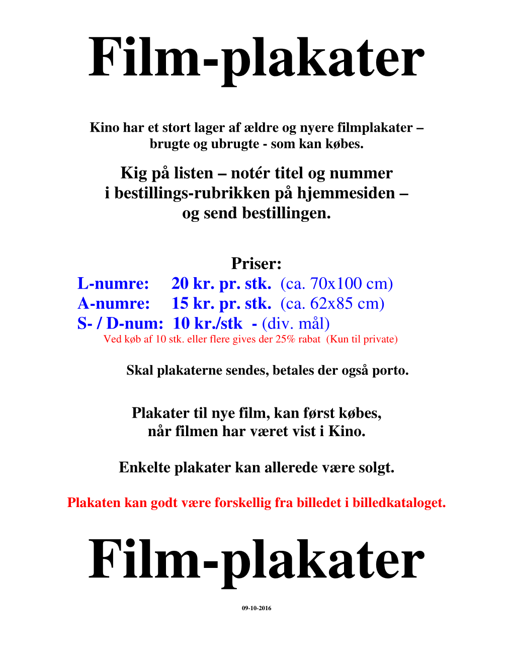 Film-Plakater Film-Plakater