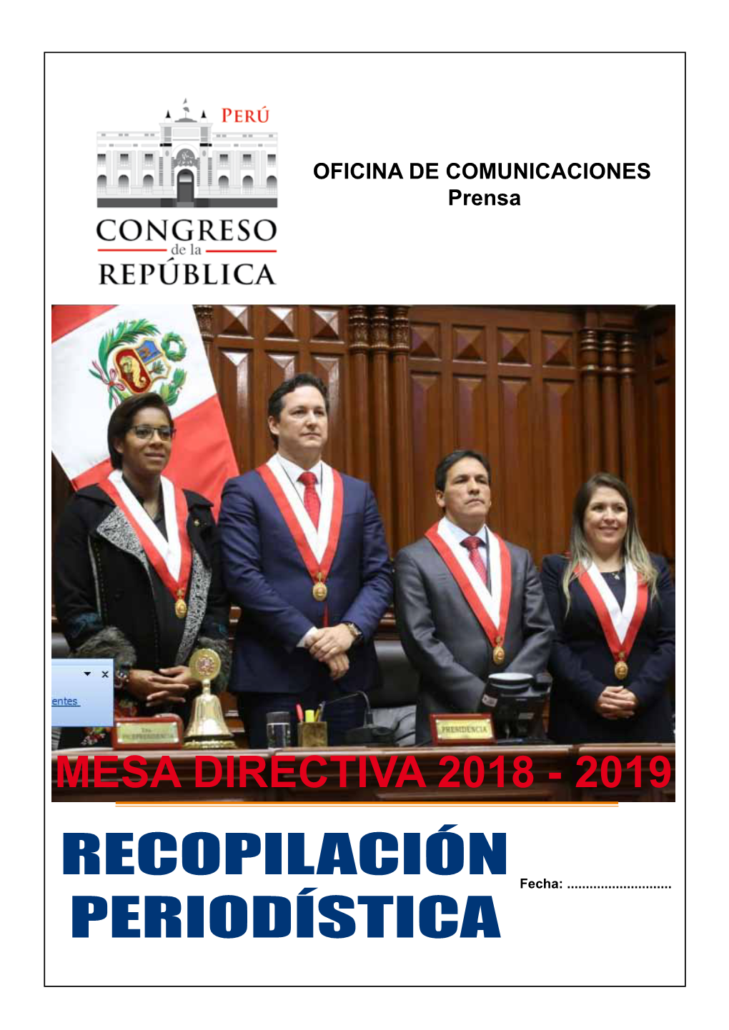 MESA DIRECTIVA 2018 - 2019 RECOPILACIÓN Fecha: