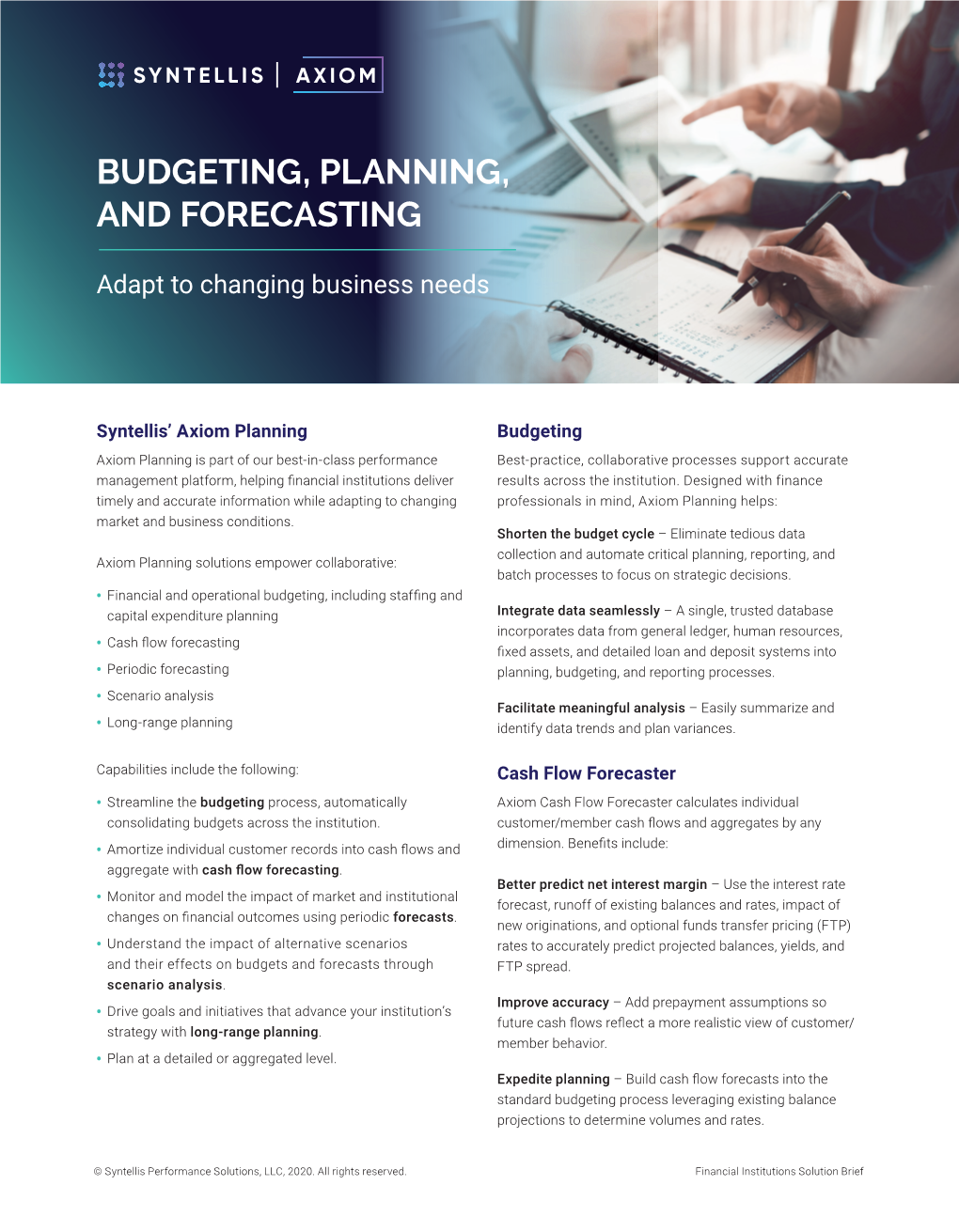 Budgeting, Planning, and Forecasting