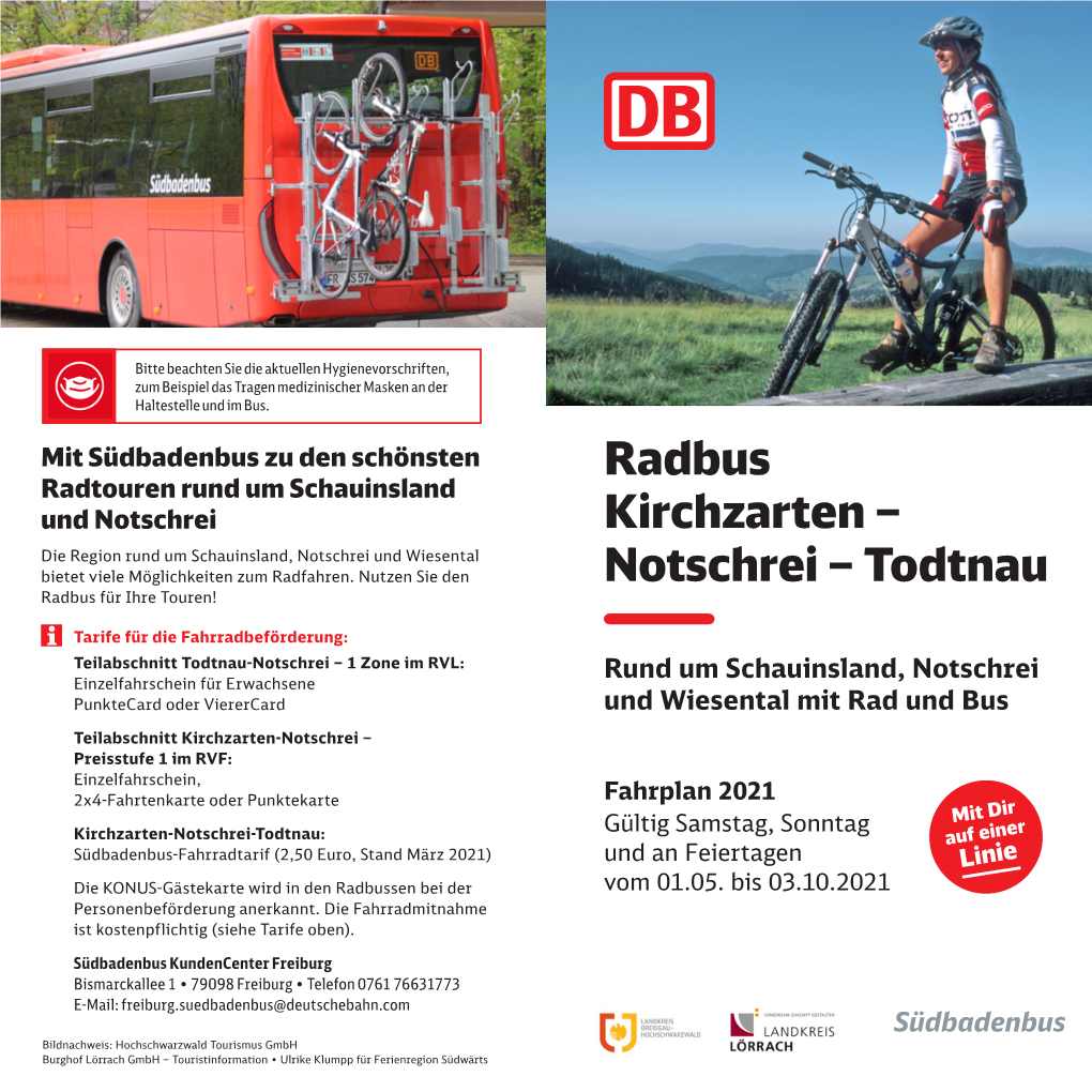 Notschrei – Todtnau Radbus Für Ihre Touren!