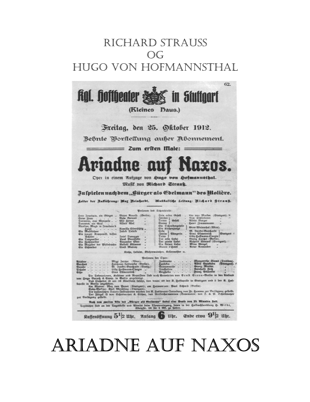 Ariadne Auf Naxos