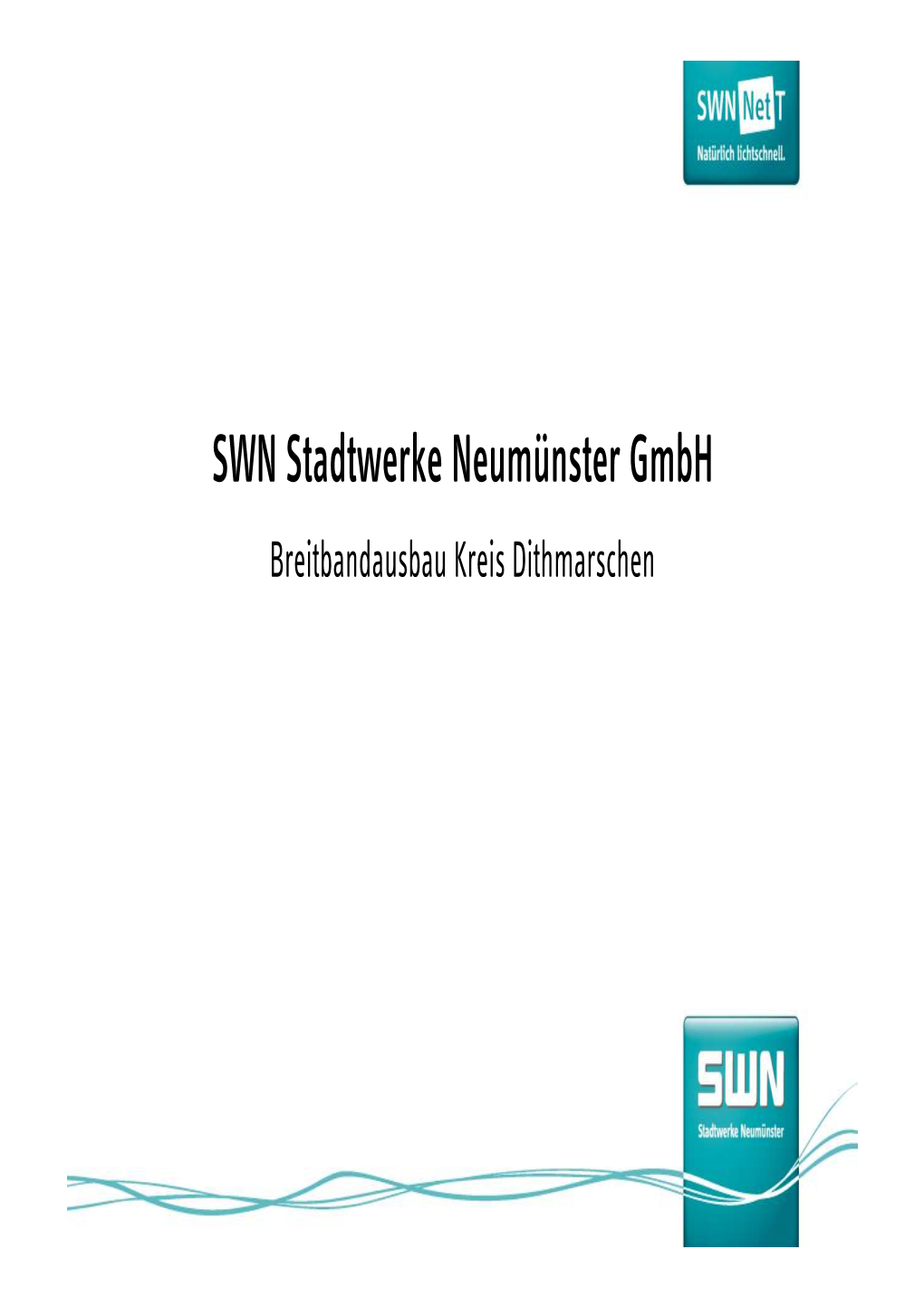 SWN Stadtwerke Neumünster Gmbh Breitbandausbau Kreis Dithmarschen