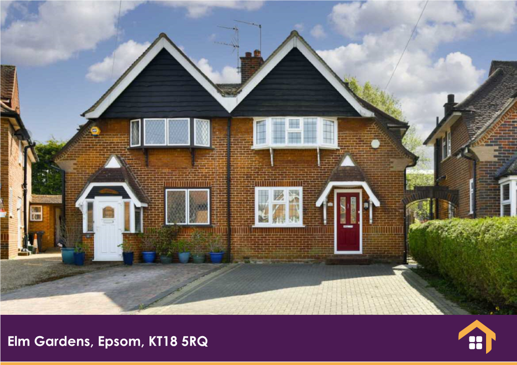 Elm Gardens, Epsom, KT18 5RQ Guide Price £430,000 Freehold