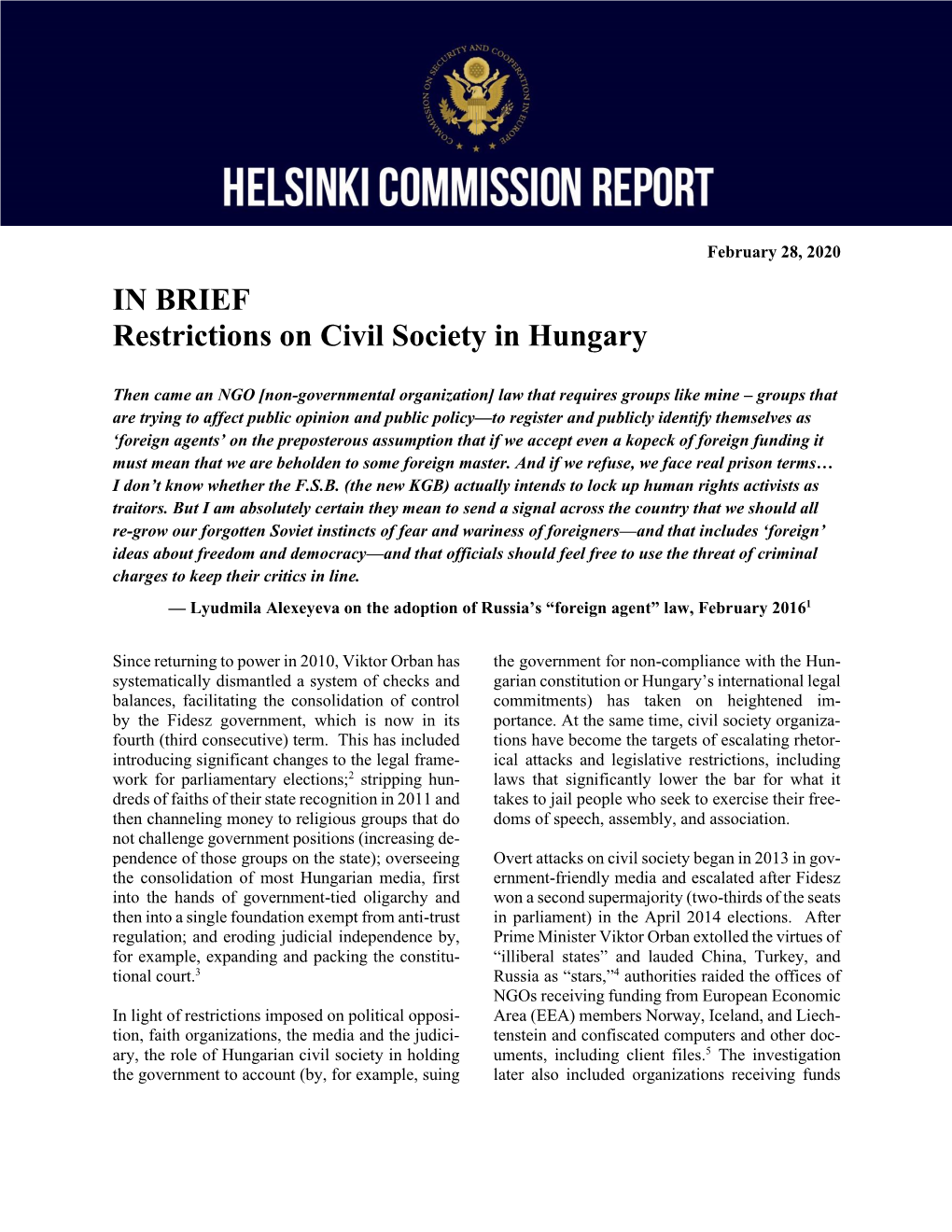 Restrictions on Civil Society in Hungary.Pdf