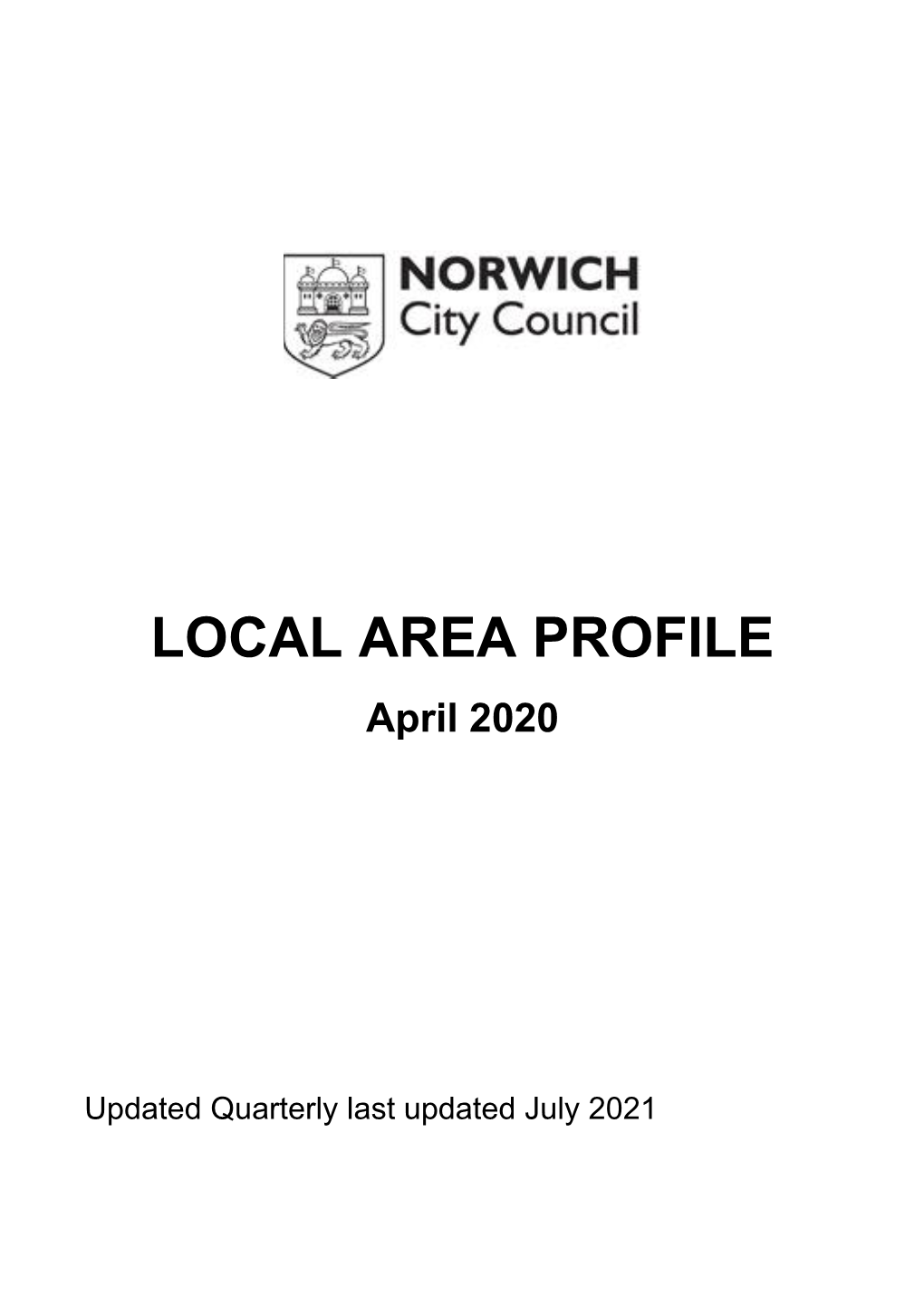 LOCAL AREA PROFILE April 2020