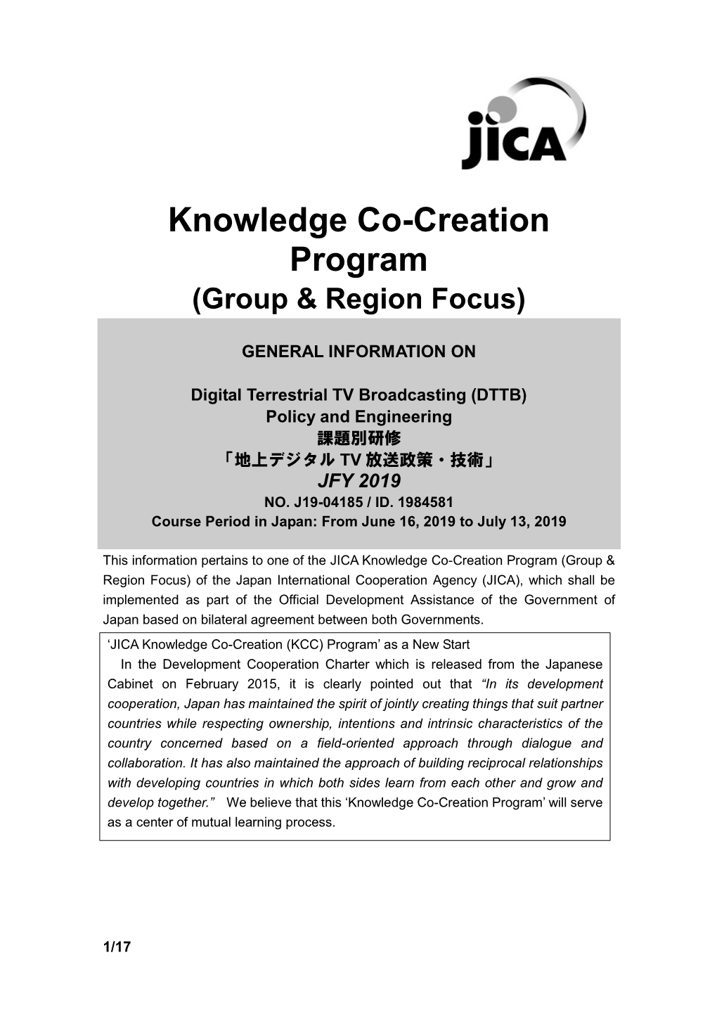 Group & Region Focus