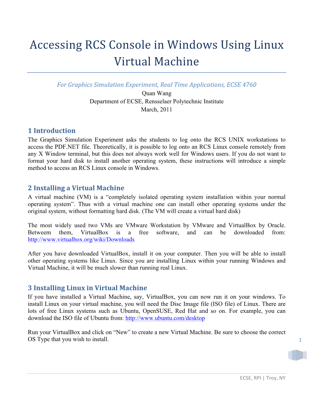 Accessing RCS Console in Windows Using Linux Virtual Machine