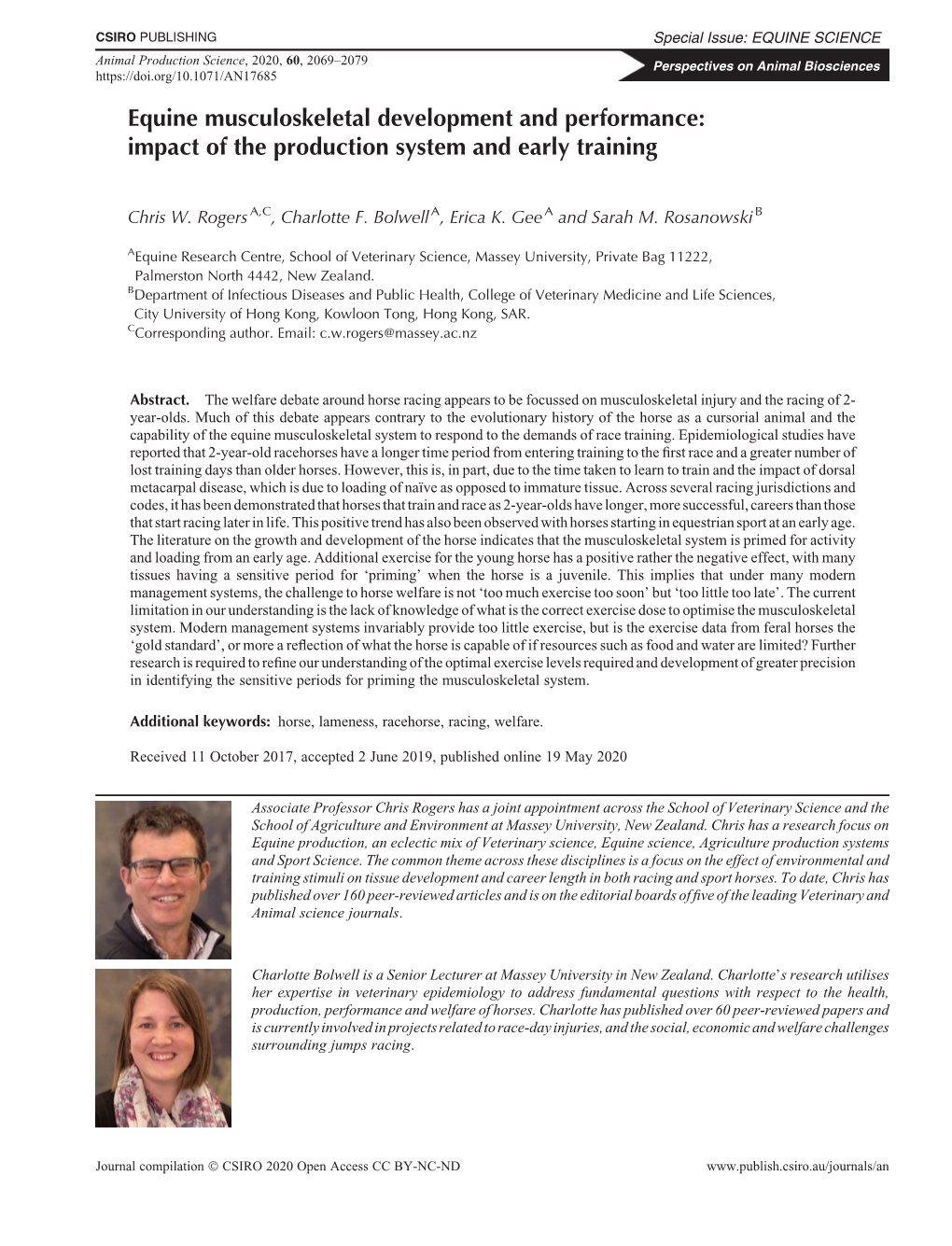 Equine Musculoskeletal Development and Performance: Impact of the Production System and Early Training