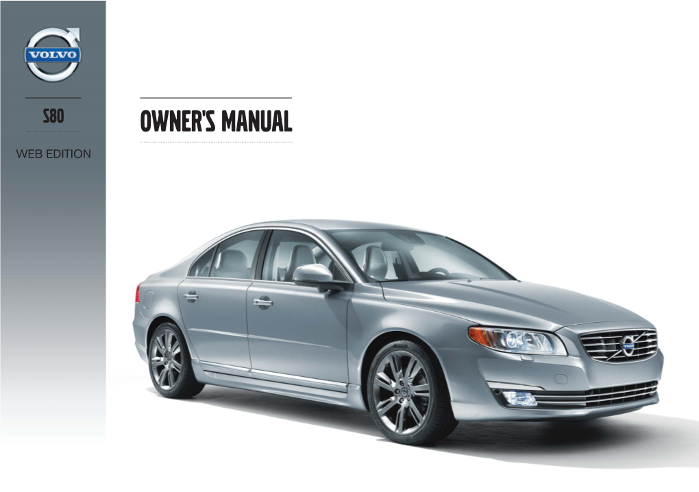 2014-Volvo-S80-Owners-Manual.Pdf