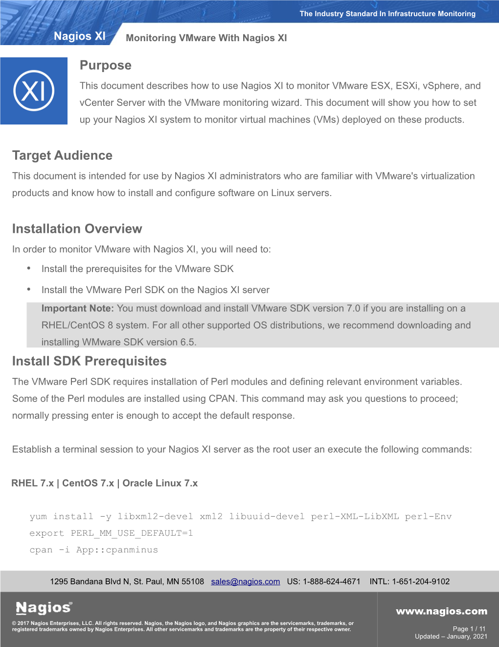 How to Monitor Vmware with Nagios XI