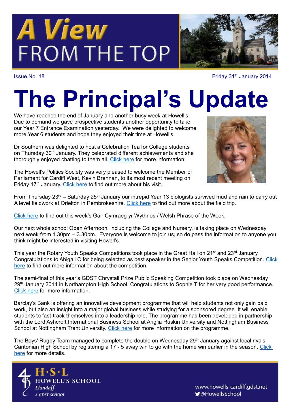 The Principal's Update