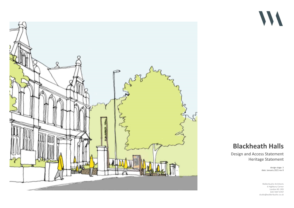 Blackheath Halls Design and Access Statement Heritage Statement