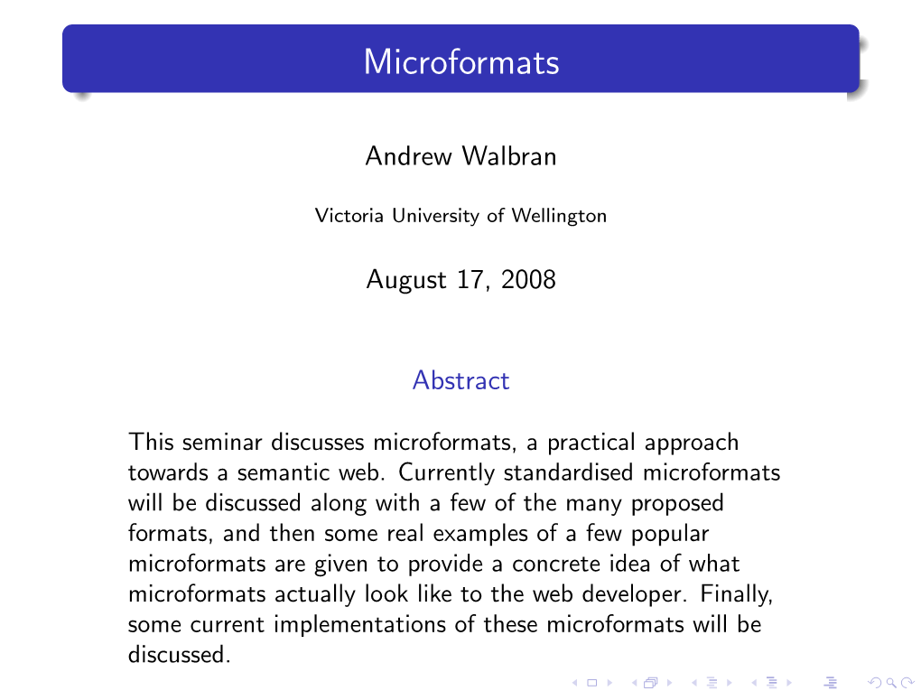 Microformats