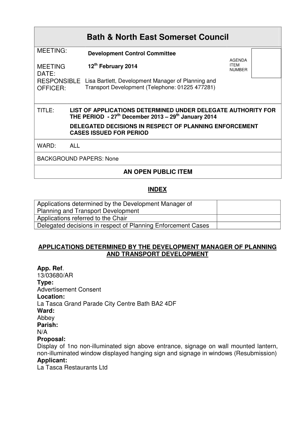 Bath & North East Somerset Council