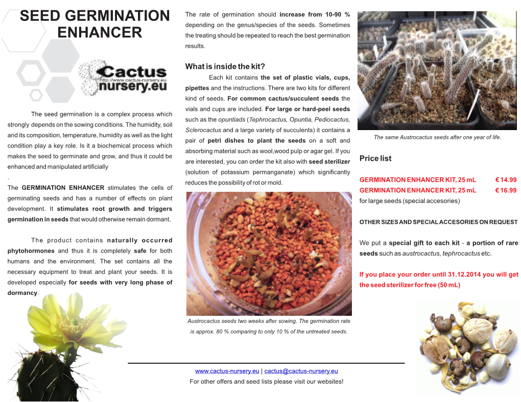 Seed Germination Enhancer