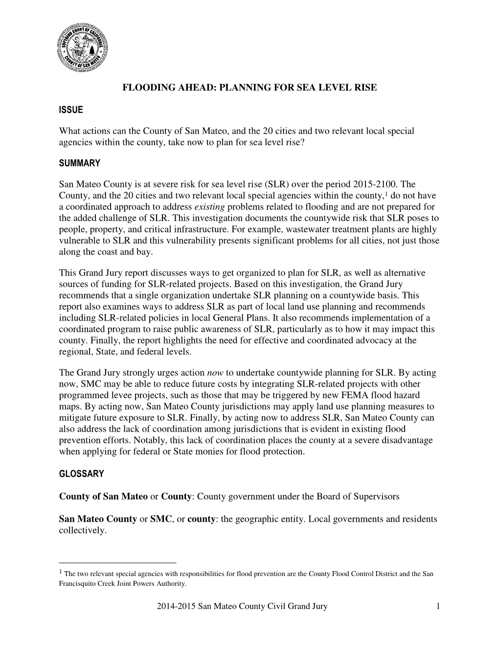 Planning for Sea Level Rise