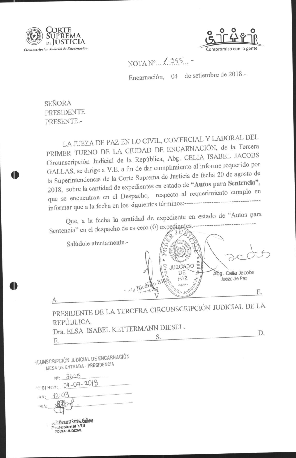 Juzgados De Toda La República Serán Designados Por La Corte Suprema De Justicia, a Propuesta En Terna Del Consejq De La Magistratura