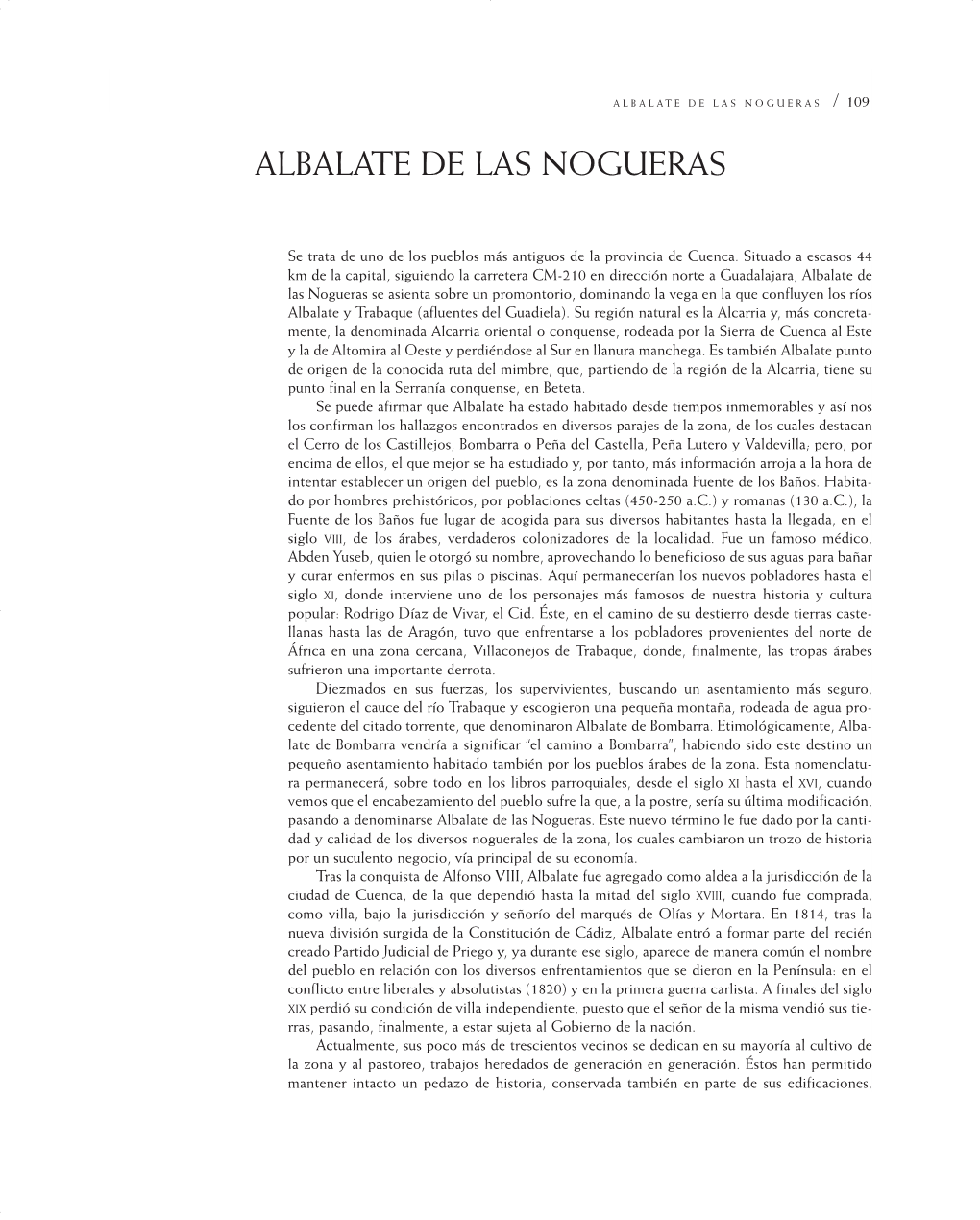 Albalate De Las Nogueras.Qxd:109-118 Albalate De Las Nogueras 25/11/09 7:35 Página 109