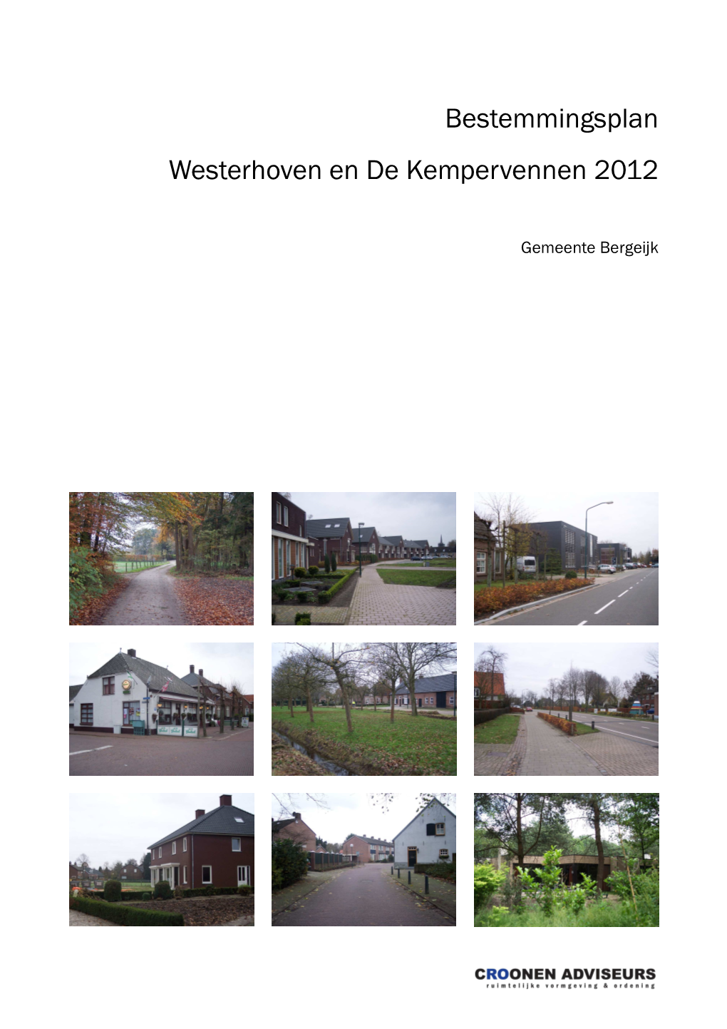 Bestemmingsplan Westerhoven En De Kempervennen 2012