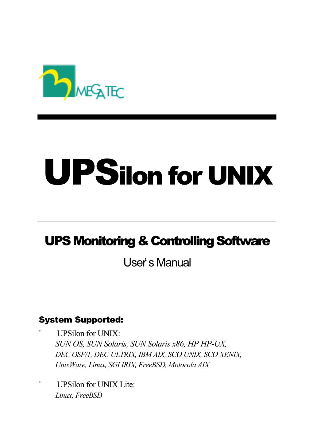 Upsilon for UNIX