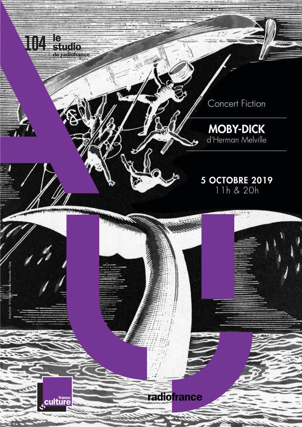 Moby-Dick - © Fototeca Storica Nazionale / Getty 5 OCTOBRE Erman Melville D'herman Concert Fiction Concert MOBY-DICK 11H &20H 2019 MOBY-DICK D’Herman Melville