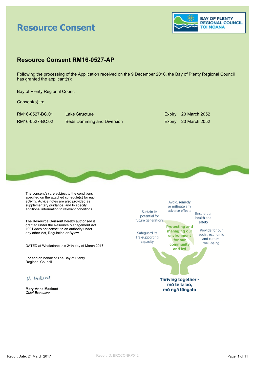 Resource Consent