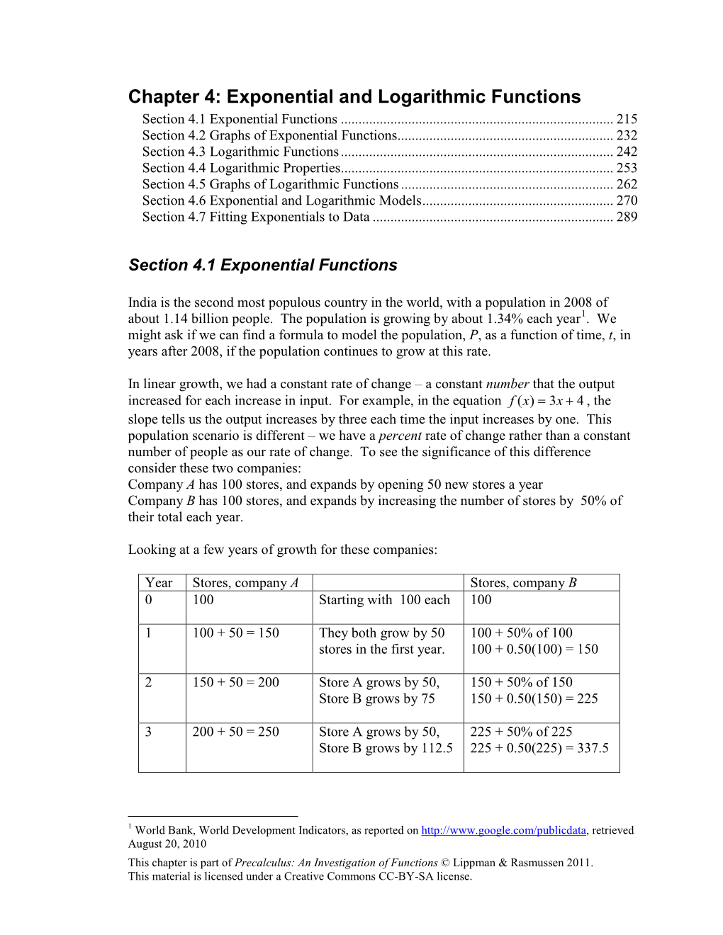 Exponential and Logarithmic Functions Section 4.1 Exponential Functions