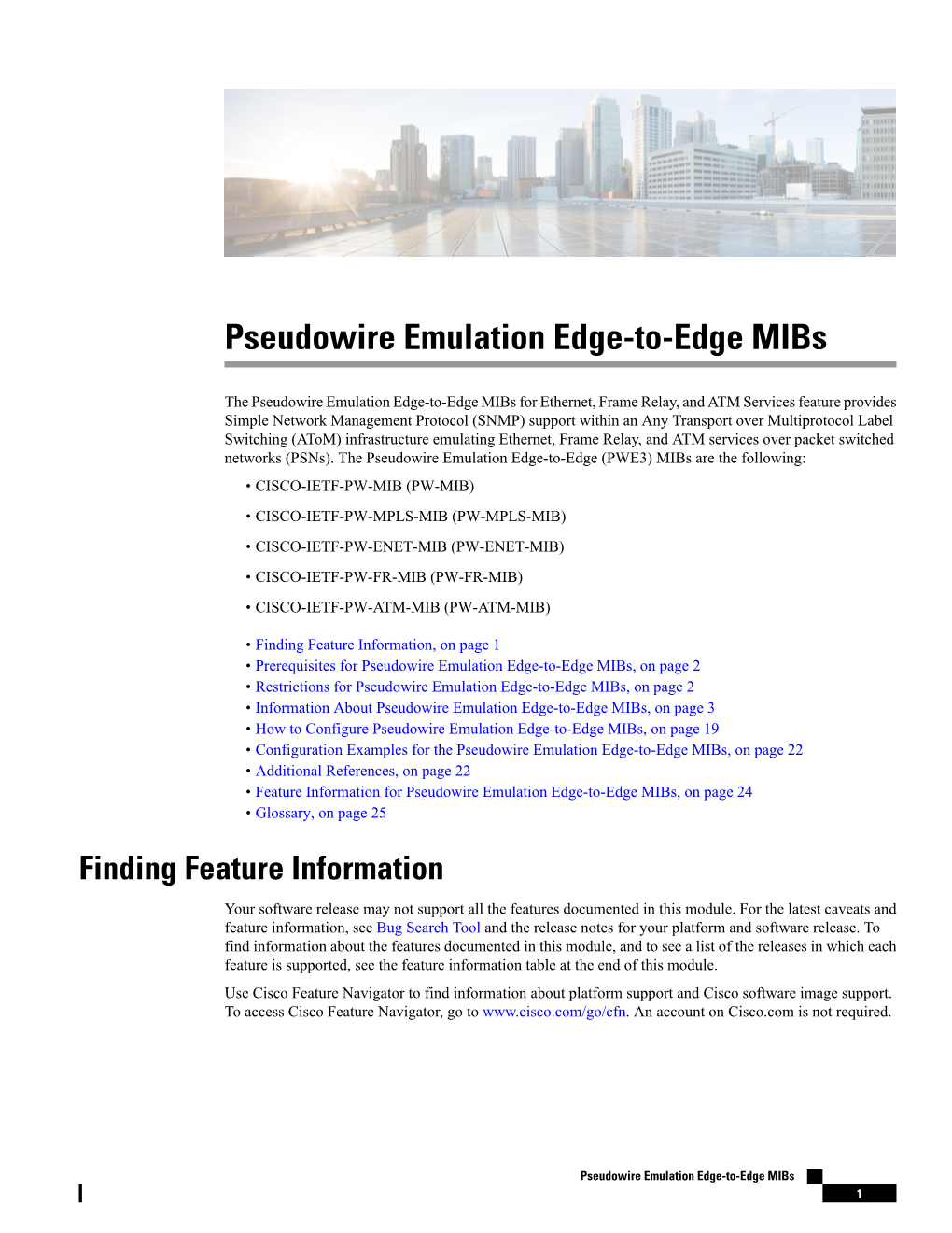 Pseudowire Emulation Edge-To-Edge Mibs