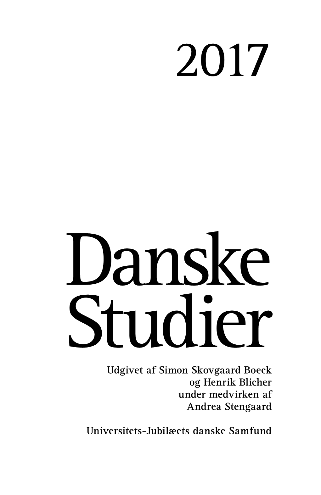 Danske Studier, 2017