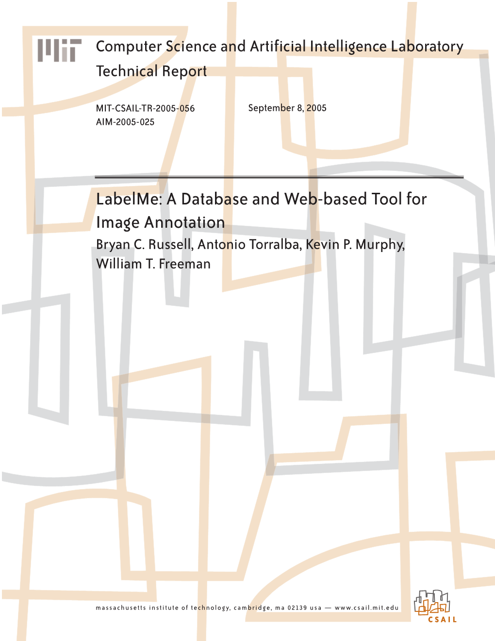 Labelme: a Database and Web-Based Tool for Image Annotation Bryan C