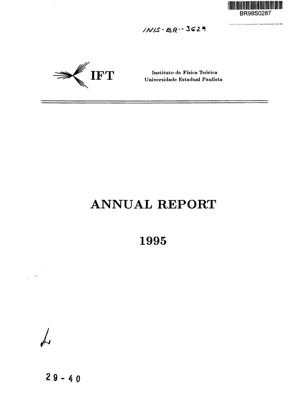 Ift Annual Report 1995