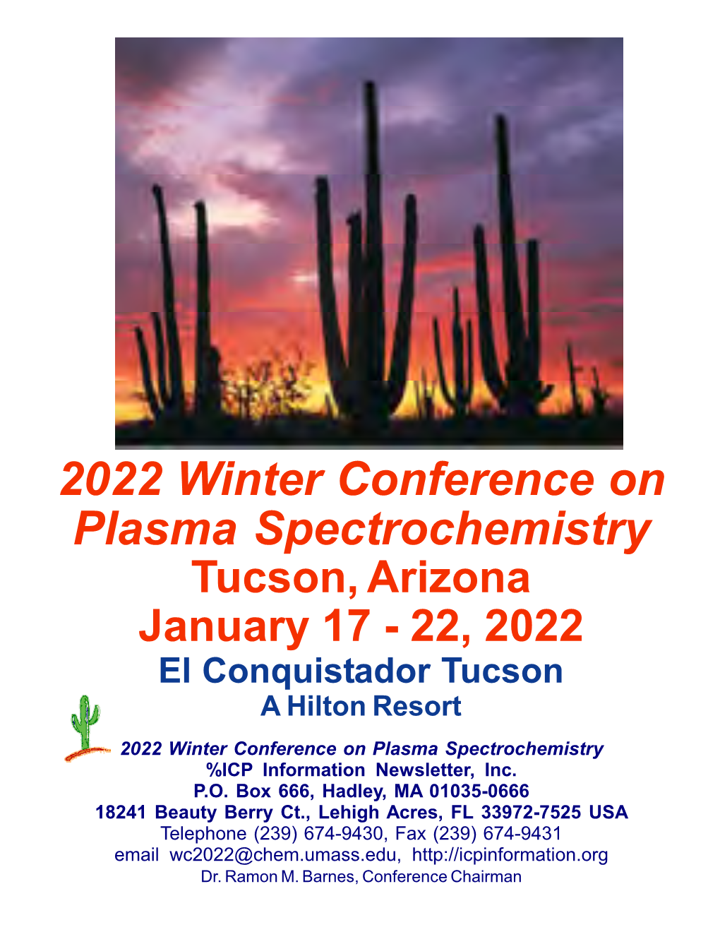 2022 Winter Conference on Plasma Spectrochemistry