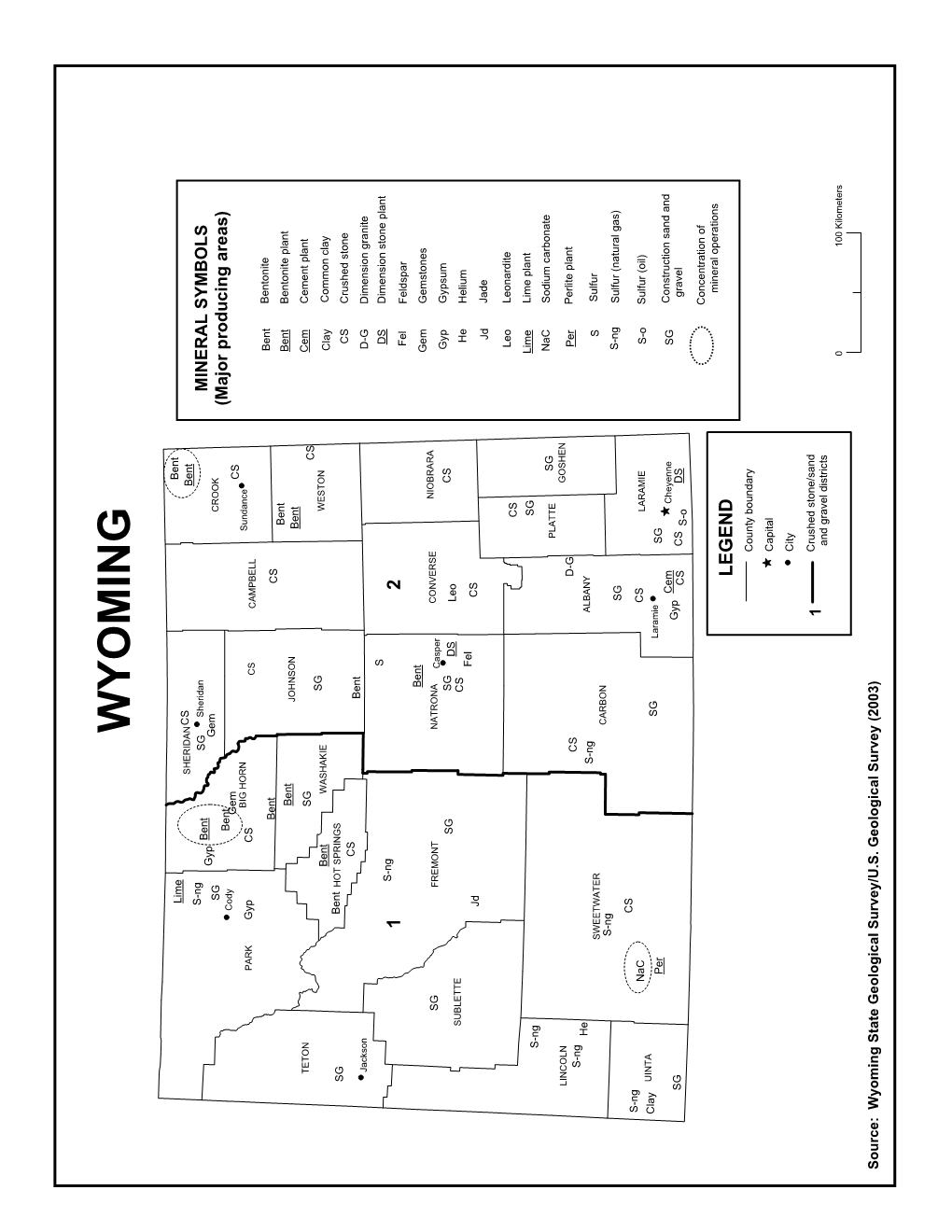 THE MINERAL INDUSTRY of WYOMING This Chapter Has Been Prepared Under a Memorandum of Understanding Between the U.S