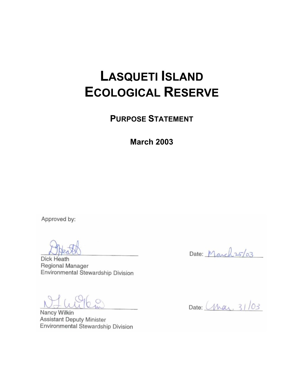 Lasqueti Island Ecological Reserve
